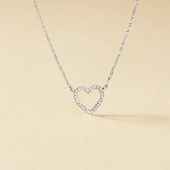 Collier Sloanne Or Blanc Diamant
