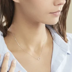 Collier Sloanne Or Blanc Diamant