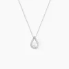 Collier Sohaliaae Argent Blanc Perle De Culture Et Oxyde De Zirconium
