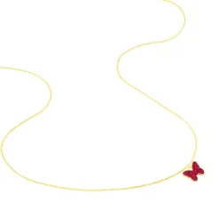 Collier Solena Papillon Or Jaune