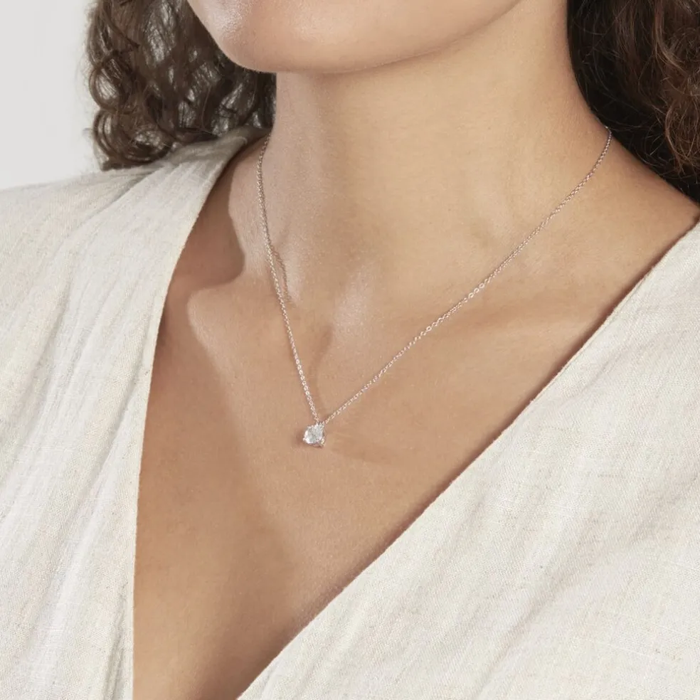 Collier Solitaire Argent Lylwenn