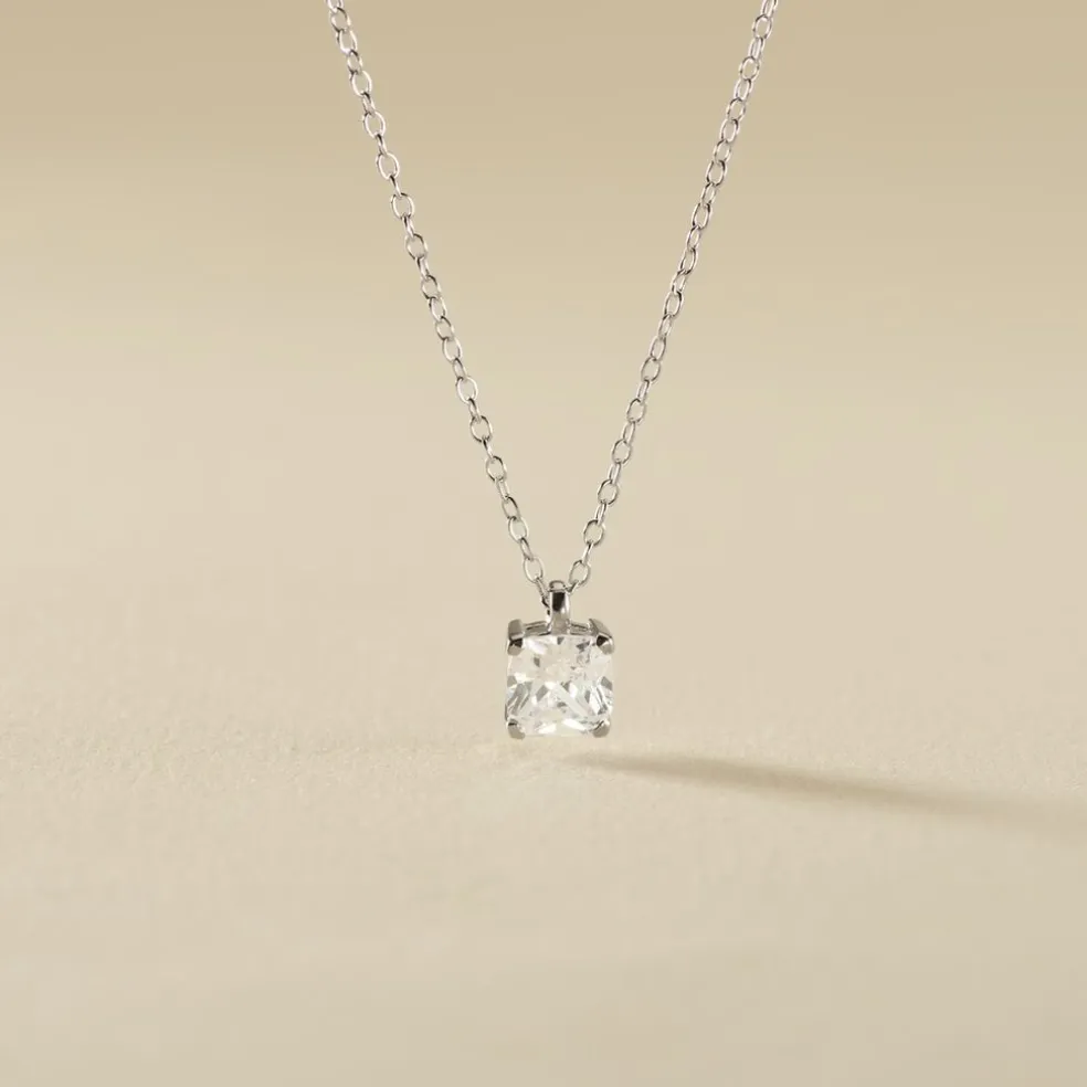 Collier Solitaire Argent Lyanna