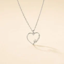 Collier Soumia Argent Blanc