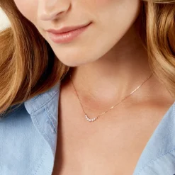 Collier Sparkle Or Jaune Oxyde De Zirconium