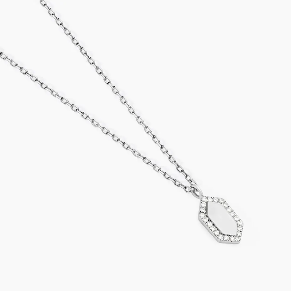 Collier Stellie Argent Blanc Oxyde De Zirconium