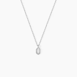 Collier Stellie Argent Blanc Oxyde De Zirconium