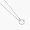 Collier Sueda Argent Blanc Oxyde De Zirconium