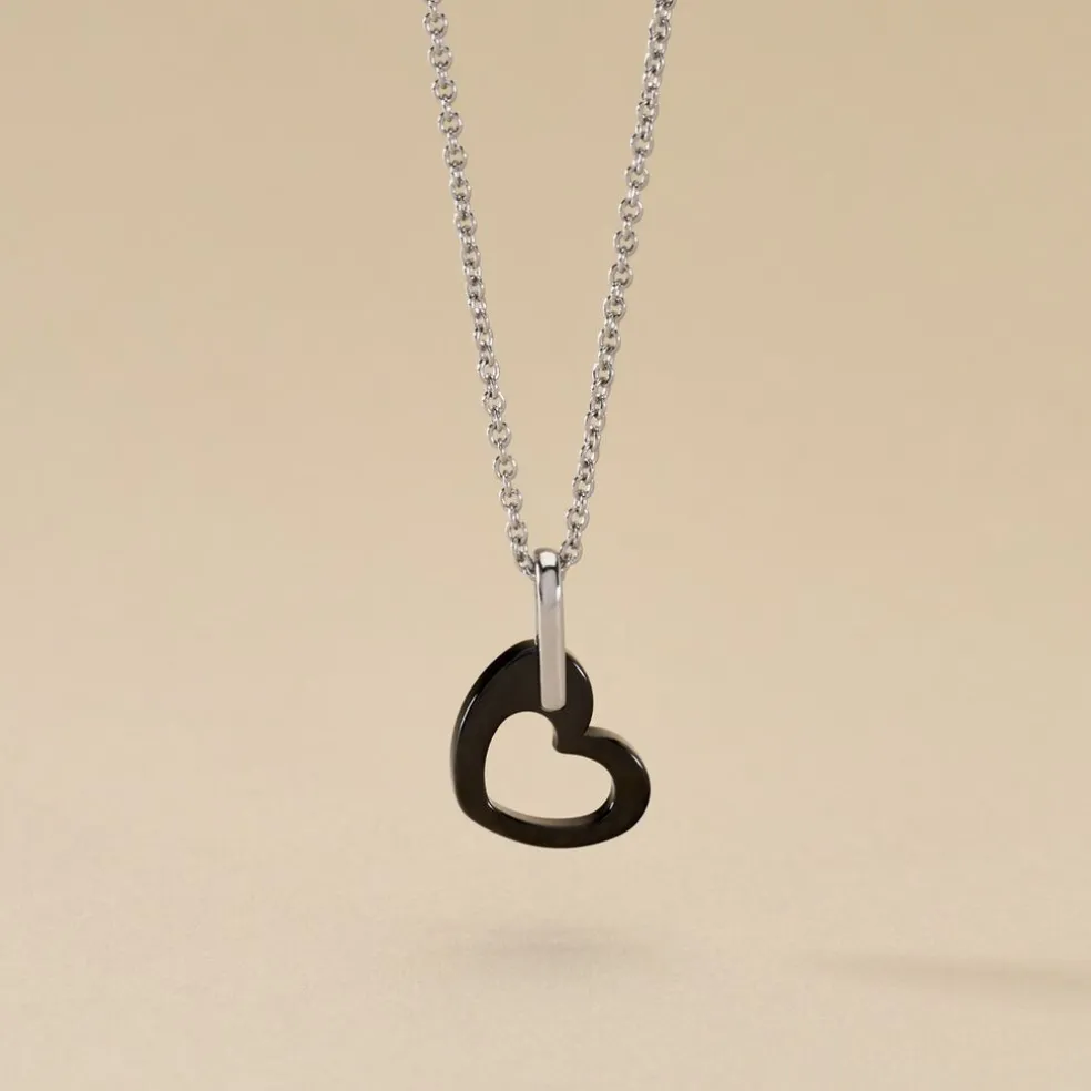 Collier Sumeyra Argent Blanc Céramique Et Oxyde De Zirconium