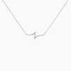 Collier Suraj Argent Blanc Oxyde De Zirconium