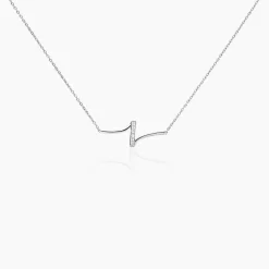 Collier Suraj Argent Blanc Oxyde De Zirconium