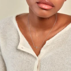 Collier Suraj Argent Blanc Oxyde De Zirconium