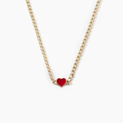 Collier Sweetheart Or Jaune