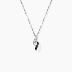 Collier Sylvie Argent Blanc Oxyde De Zirconium