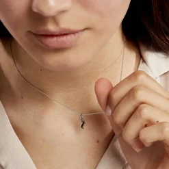 Collier Sylvie Argent Blanc Oxyde De Zirconium