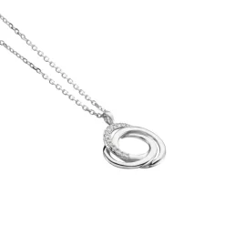 Collier Syrena Or Blanc Diamant