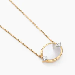 Collier Tahina Or Jaune Nacre Diamant