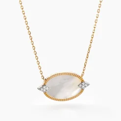 Collier Tahina Or Jaune Nacre Diamant