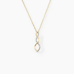 Collier Taimi Or Jaune Diamant