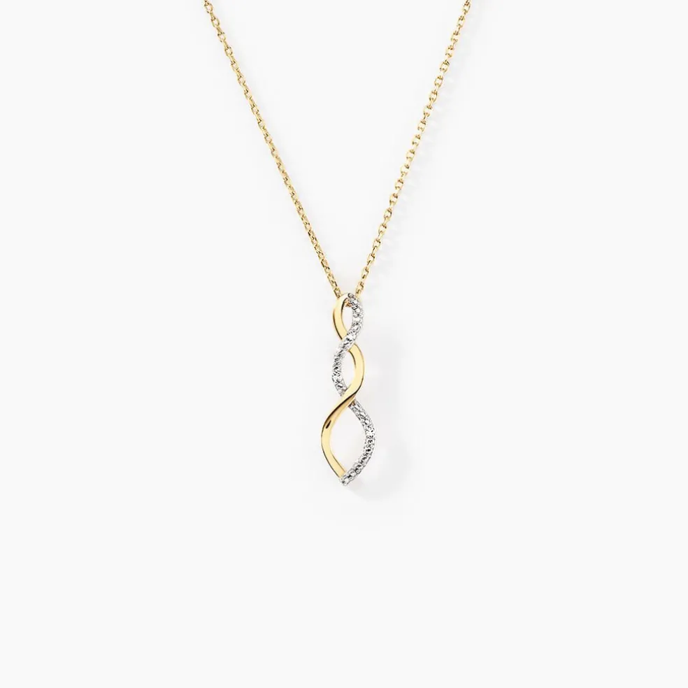 Collier Taimi Or Jaune Diamant