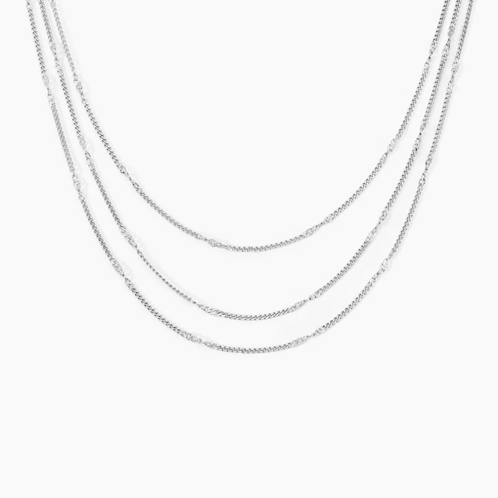 Collier Tango Argent Blanc