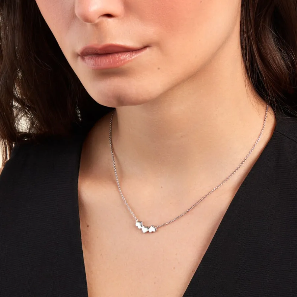 Collier Te Amo Argent Blanc