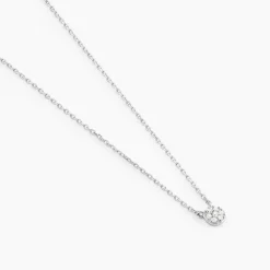 Collier Teani Or Blanc Diamant