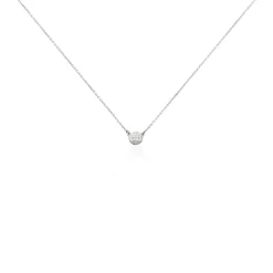 Collier Teani Or Blanc Diamant