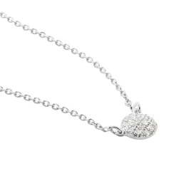 Collier Teani Or Blanc Diamant