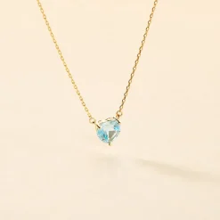 Collier Tender Love Or Jaune Topaze