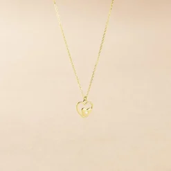 Collier Terentille Coeur Or Jaune Oxyde De Zirconium
