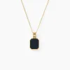 Collier Tertius Or Jaune Onyx