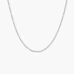 Collier Tessie Argent Blanc