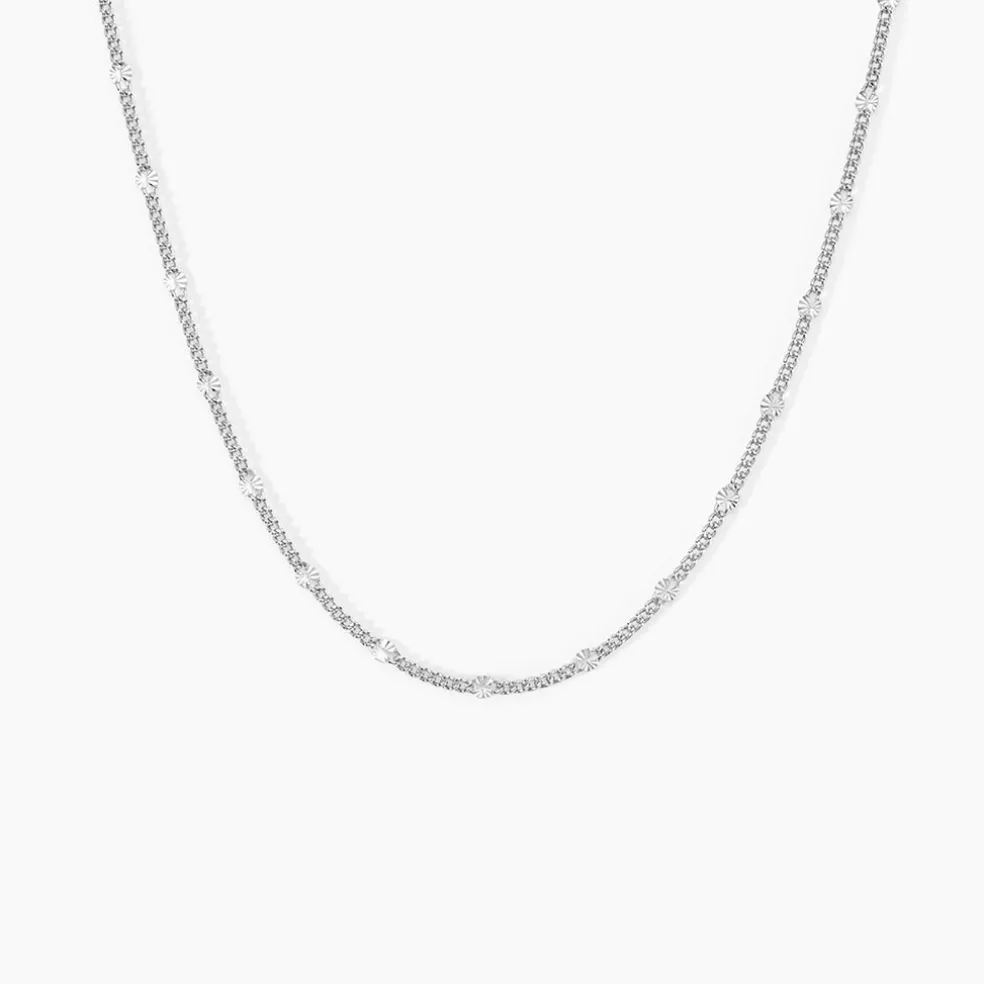 Collier Tessie Argent Blanc