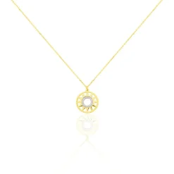Collier Thallya Or Jaune Oxyde De Zirconium