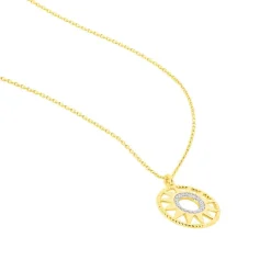 Collier Thallya Or Jaune Oxyde De Zirconium