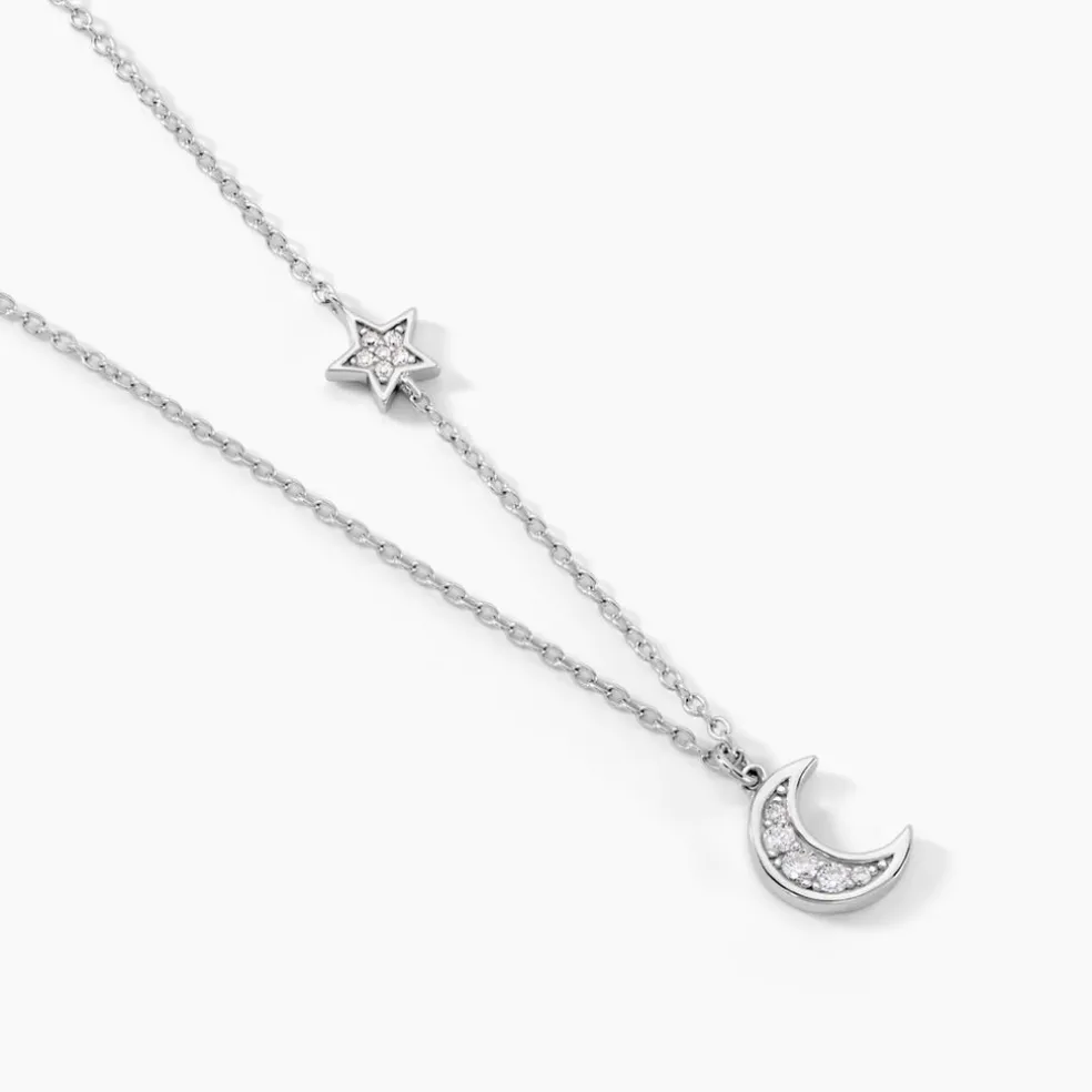 Collier Theoline Argent Blanc Oxyde De Zirconium