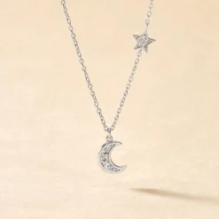 Collier Theoline Argent Blanc Oxyde De Zirconium