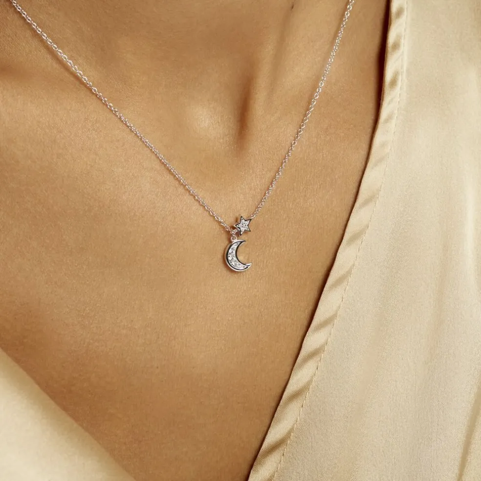 Collier Theoline Argent Blanc Oxyde De Zirconium