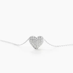 Collier Ti Amo Or Blanc Diamant