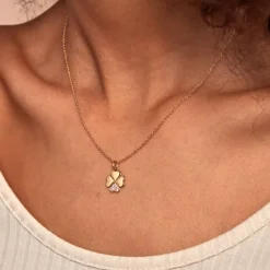 Collier Timotha Plaqué Or Jaune Oxyde De Zirconium