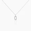 Collier Tracee Argent Blanc Oxyde De Zirconium