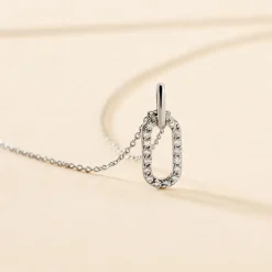 Collier Tracee Argent Blanc Oxyde De Zirconium