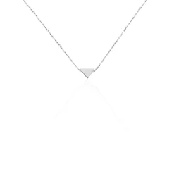 Collier Trilia Argent Blanc