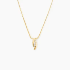 Collier Trilogie Or Jaune Diamant