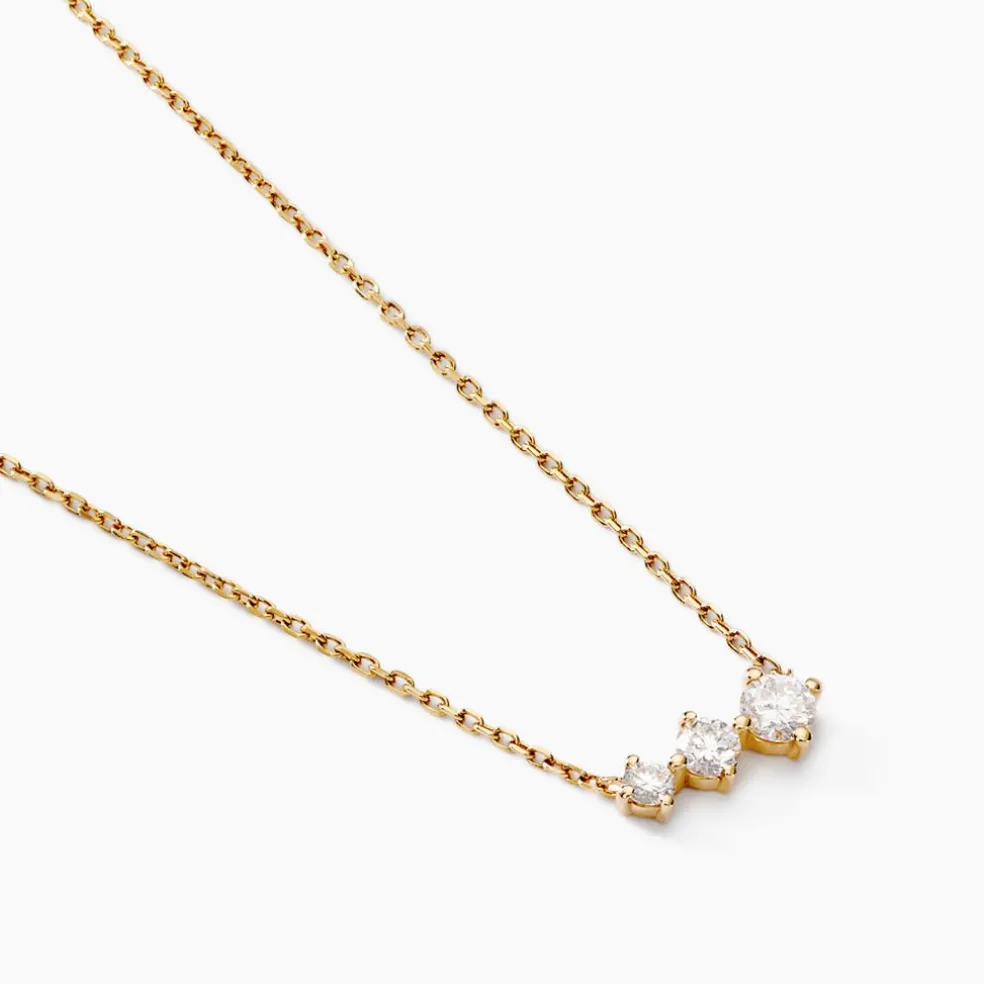 Collier Tryphena Or Jaune Diamant Synthétique
