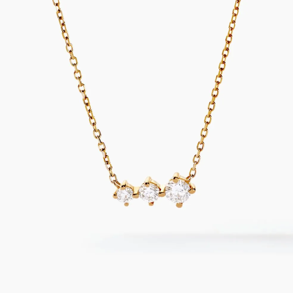 Collier Tryphena Or Jaune Diamant Synthétique