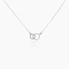 Collier Twillie Argent Blanc Oxyde De Zirconium