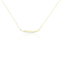 Collier Una Or Jaune Diamant