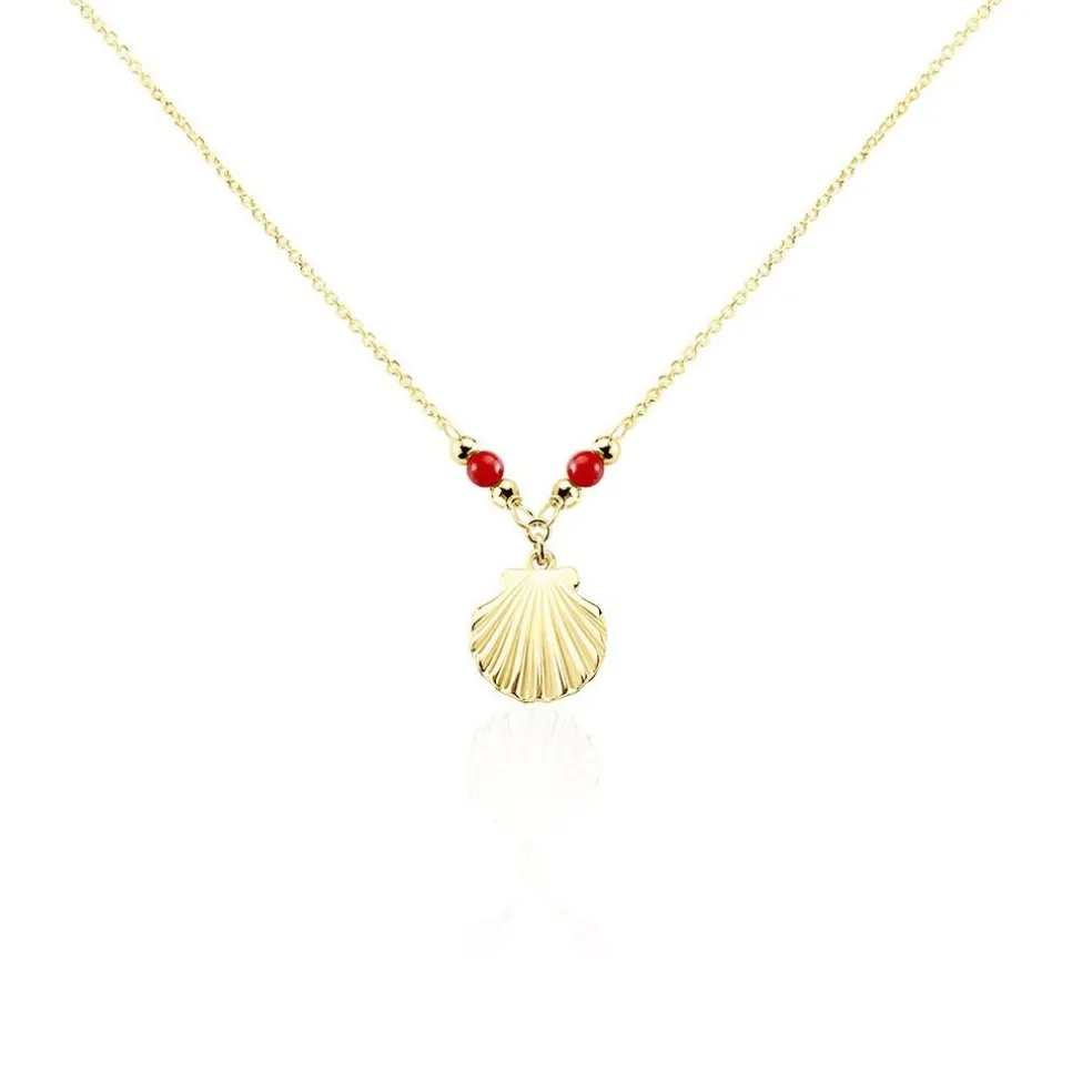Collier Under The Sea Or Jaune Corail