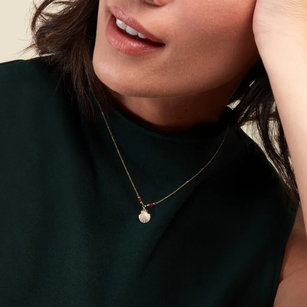 Collier Under The Sea Or Jaune Corail